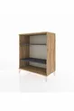 Commode Hyperion 2 étagères Pin-Anthracite