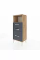 Arges Commode Single Shelf 3 Drawers Pine-Anthracite