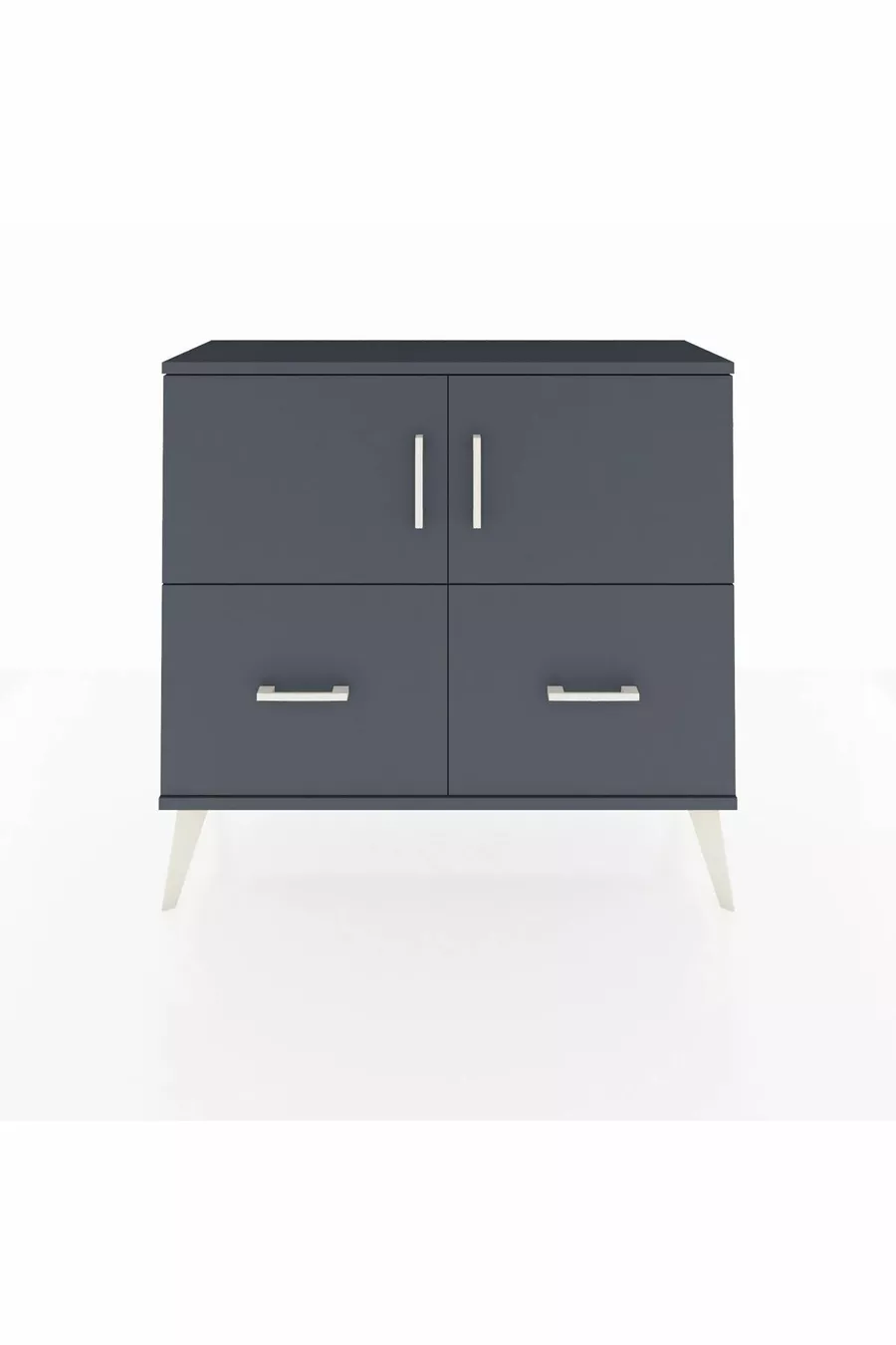 Arges Kast 2 Planken 2 Lade 2 Deuren Antraciet-Antraciet