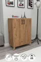 Armoire à chaussures polyvalente à 4 étagères et 2 portes, Armoire à chaussures Ceren Çam