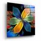 La Peinture sur Verre de Fleurs Colorées