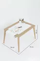 Table d'activité en bois avec 2 chaises, résistante à l'eau pour enfants