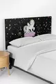 Housse de tête de lit pour lit enfant avec motif licorne noire
