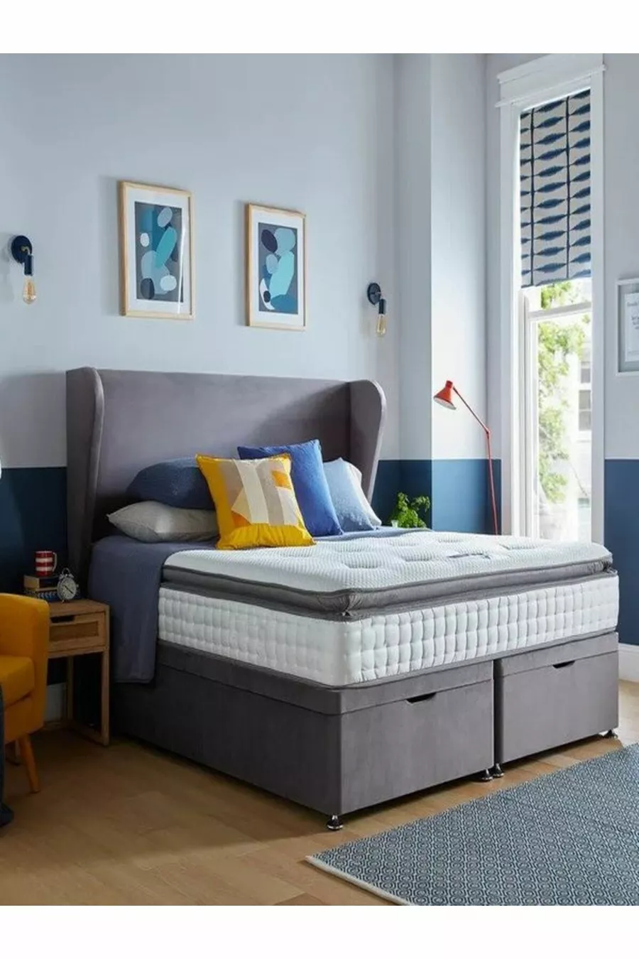 Matelas orthopédique de luxe en coton avec plume, avec protection, simple ou double