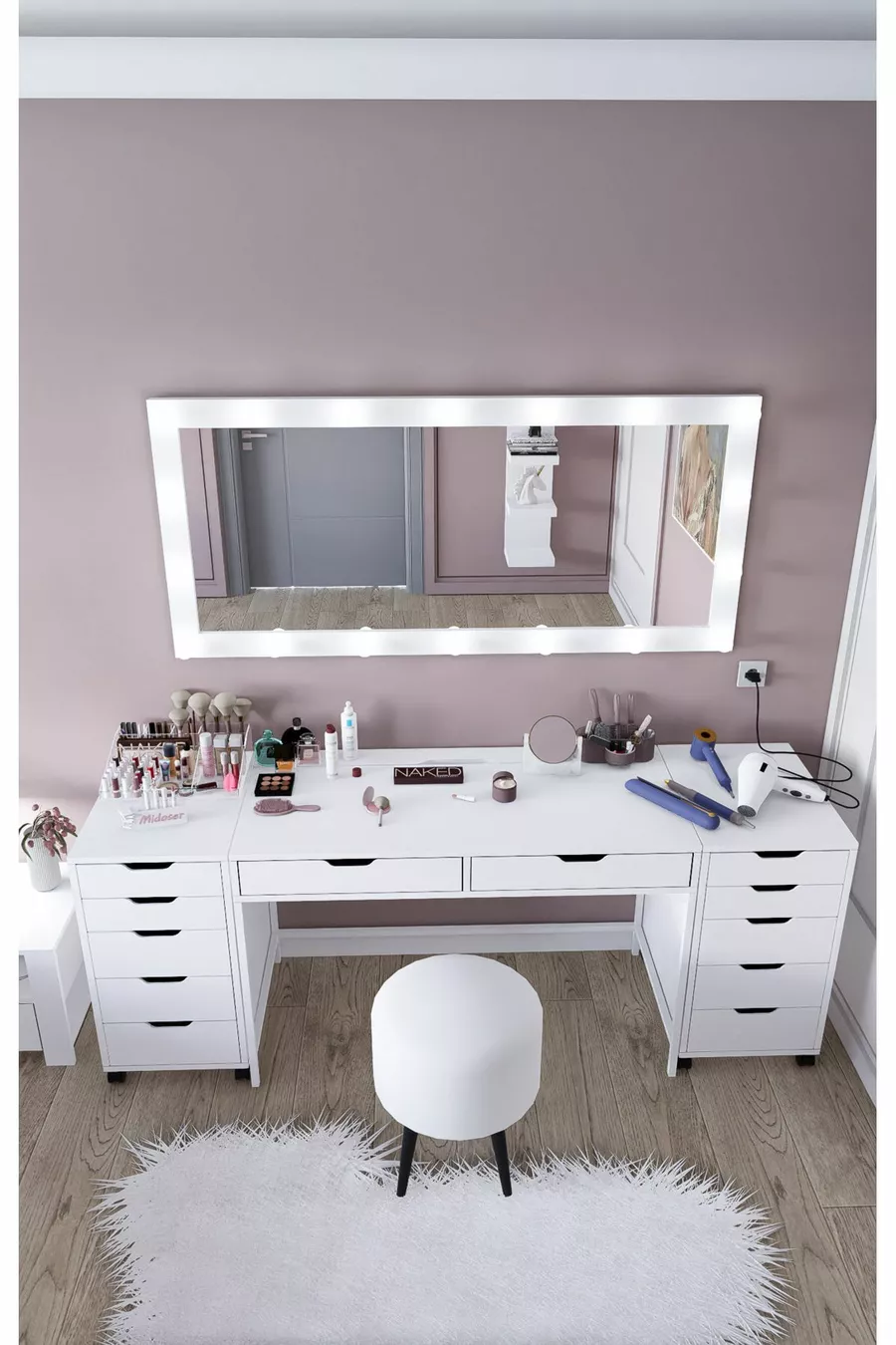 Ensemble de coiffeuse Duru (miroir non compris) - Cm