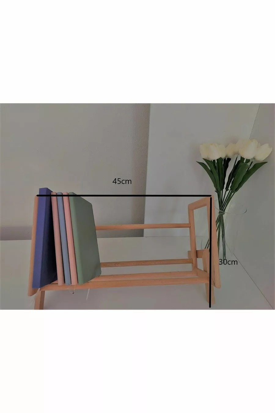 Wood Master % جُرغِن طبيعي رف كتب للمكتب