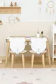 Table d'activité en bois avec 2 chaises, résistante à l'eau pour enfants