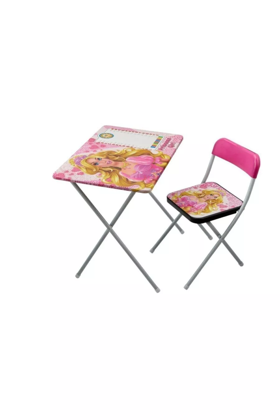 Princess Desk, Play Activity Table, Pink Table and Chair Set for Girls