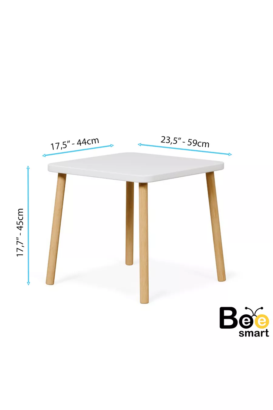 Table et chaise d'activité Montessori en bois, table et chaise Bunny, 1 chaise 1 table