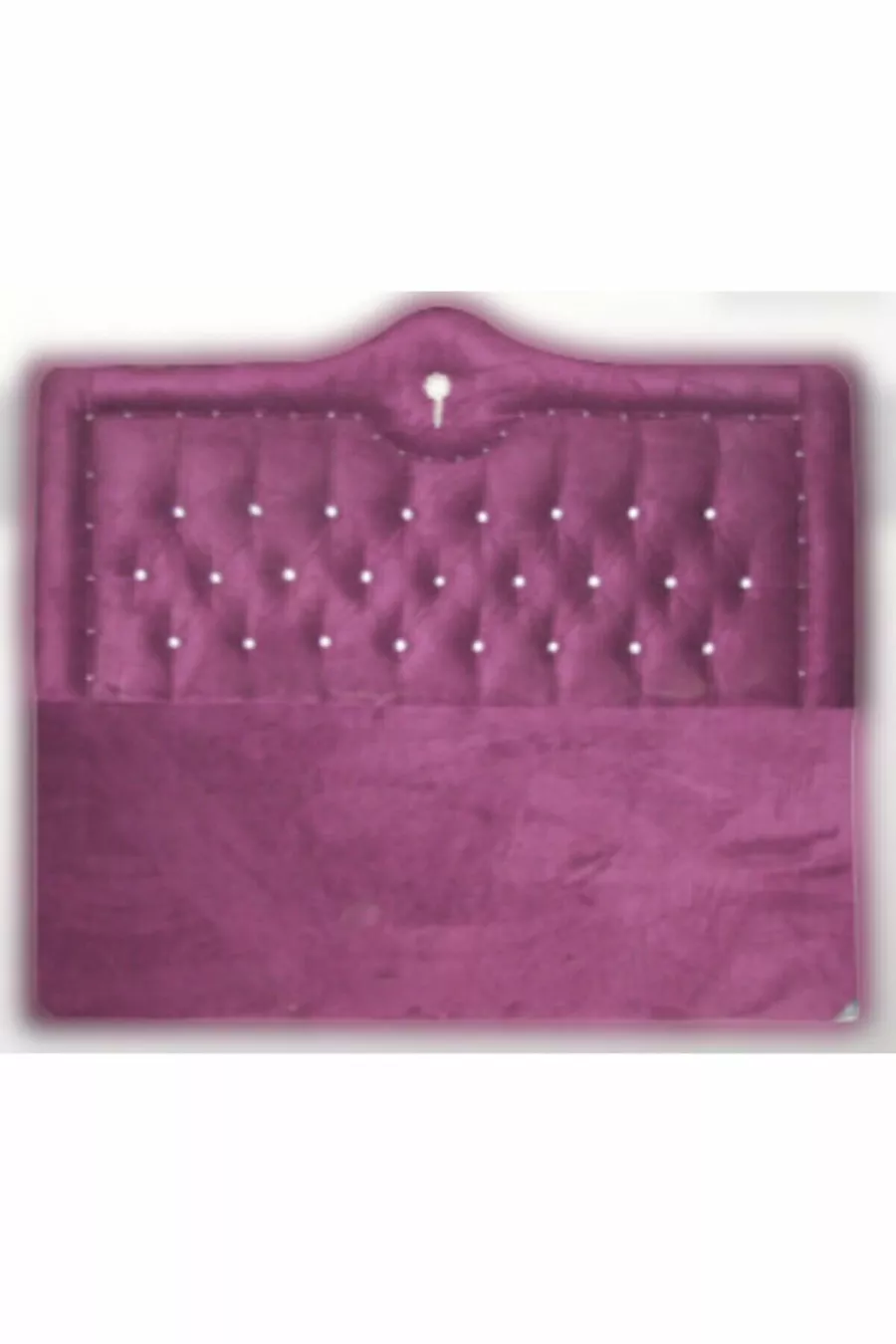 Tête de lit Alc Roi Fauve Mauve Tissu Matelassé cm Tête de lit Fait Main