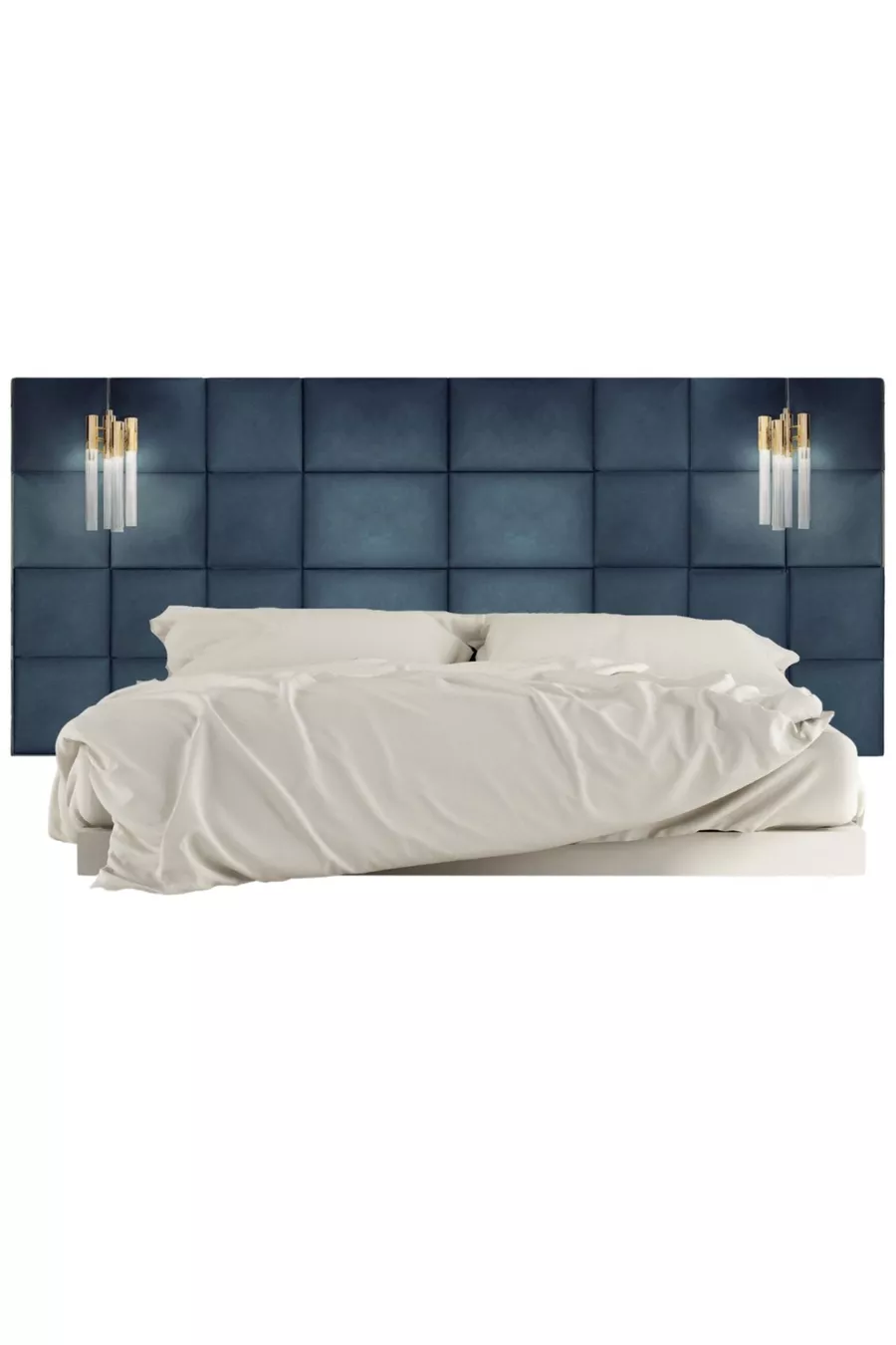 TÊTE DE LIT AVEC REMBOURRAGE DÉCORATIF - PANNEAUX MULTIPLES CM
