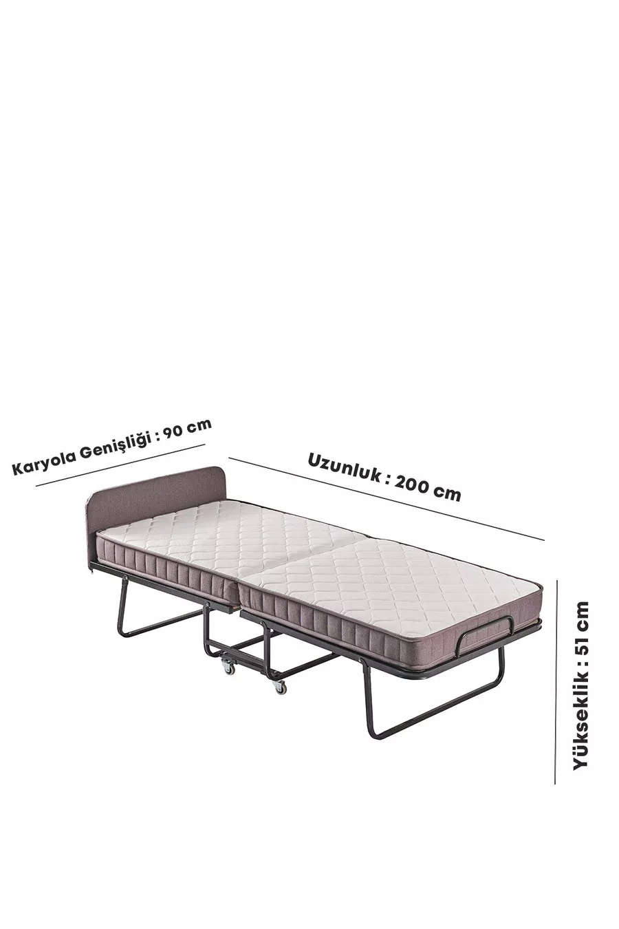 Складная кровать Flexbed-односпальная, см