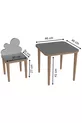 Ensemble table et chaises pour enfants de 2 à 5 ans - Table de jeu et d'activités avec surface effaçable