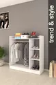 Armoire à vêtements pratique à 3 étagères - Blanche