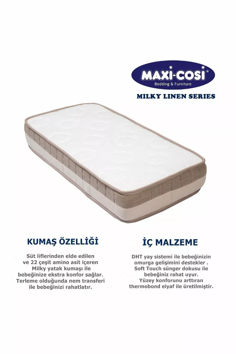 Maxi-Cosi  Cm  Milky Ortopedik Yaylı Yatak