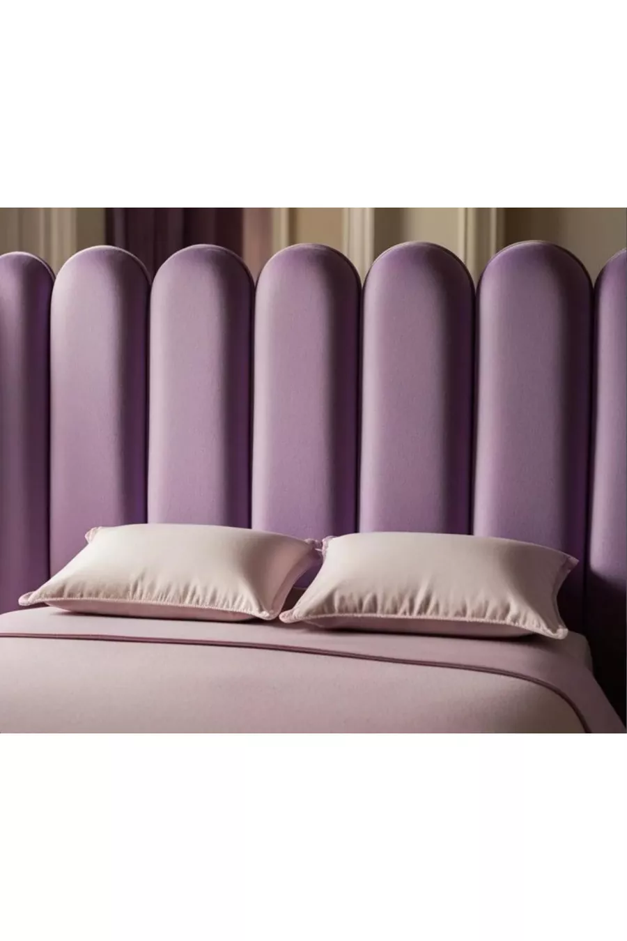 TÊTE DE LIT REMBOURRÉE DÉCORATIVE, PANNEAU EN 8 PIÈCES CM