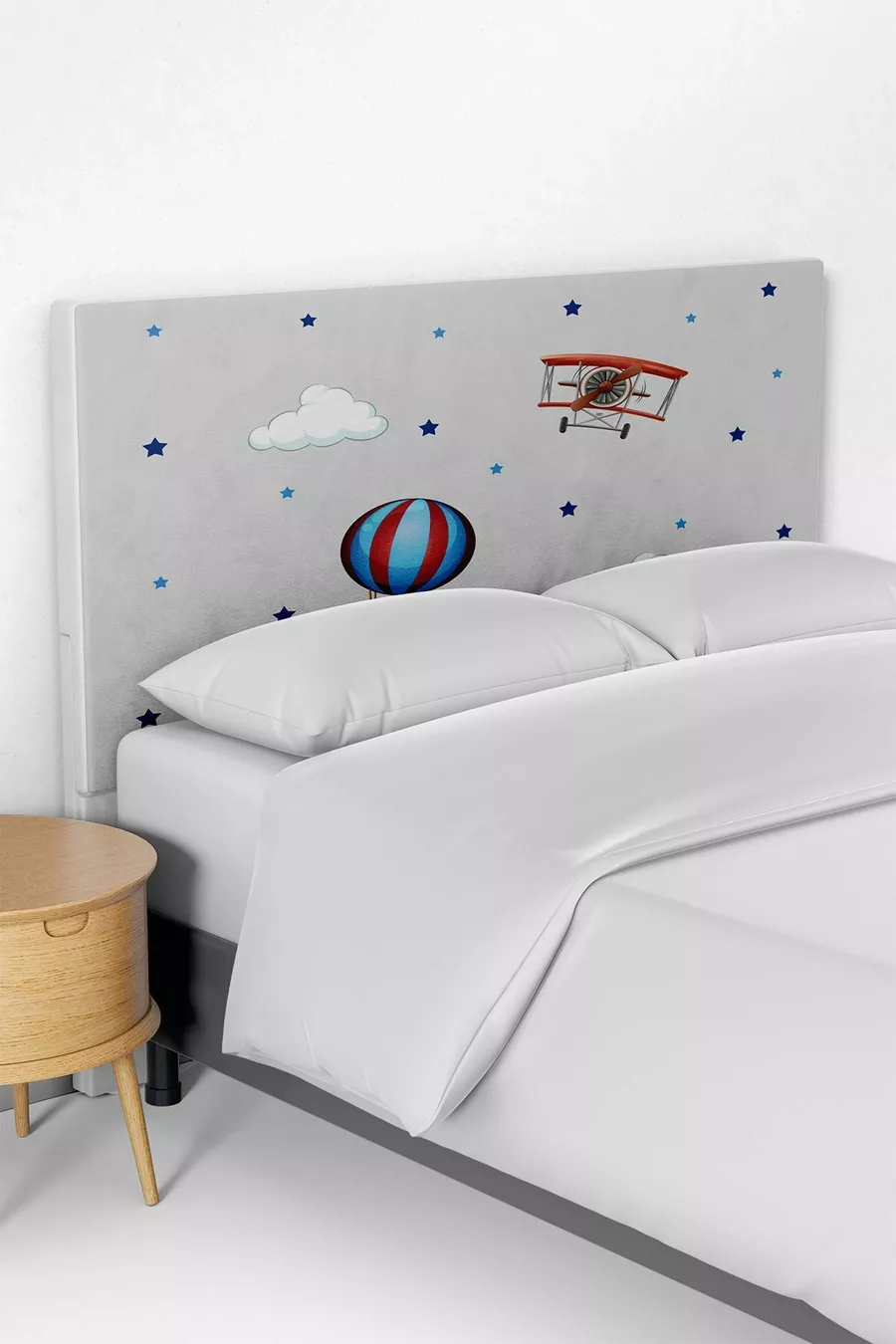 Housse de tête de lit pour enfant à motif avion