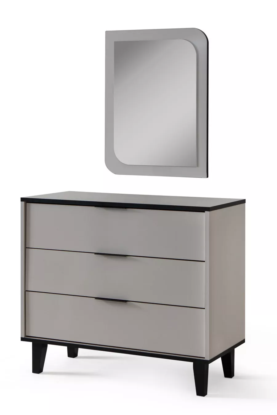 Commode, Commode Bali avec tiroirs et miroir