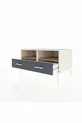 Kronos Dresser with 2 Shelves and 2 Drawers Moonstone-Pine/Anthracite