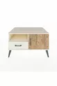 Kronos Dresser 2-Shelf Single Drawer Single Door Moonstone-Pine/Moonstone