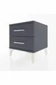 Chevet Hyperion 2 tiroirs Anthracite-Anthracite