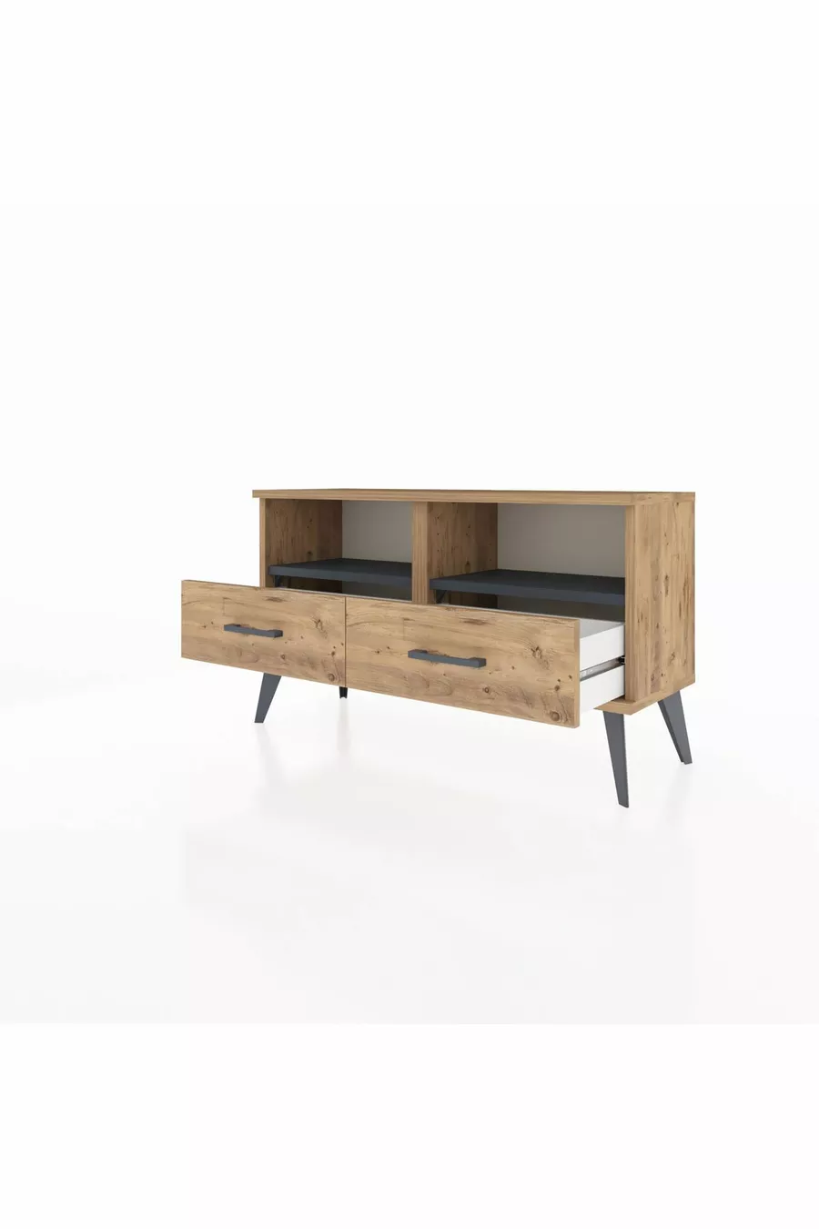 Arges Dressoir 2 Planken 2 Lades Den/Antraciet/Den