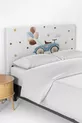Niedliche Kinderbett-Boxspring-Kopfteilkissenhülle mit Auto- und Ballonmuster