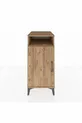 Table de chevet Kronos à 3 étagères avec 1 porte, pin-pin