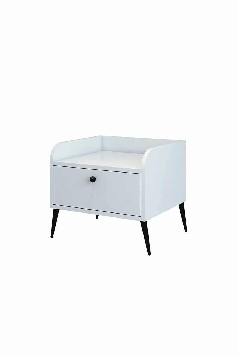 Table de chevet moderne blanche - % MDF