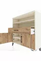 Commode Arges 3 étagères 1 tiroir 2 portes Pierre de lune-Épicéa