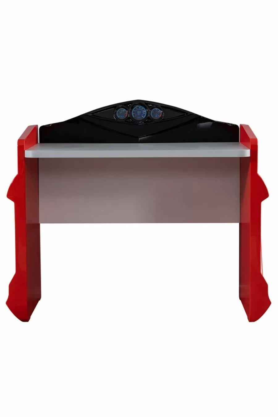 Chambre d'enfant - Lit voiture avec siège Audi - Armoire 3 portes Sport, Bureau - Rouge