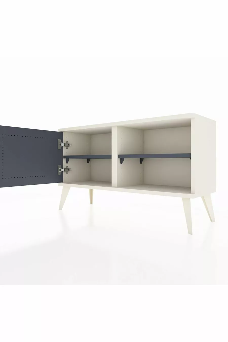 Arges Dresser with 2 Shelves and Single Door Moonstone-Anthracite