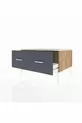Commode Kronos 2 tiroirs Pin-Achat/Anthracite