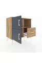 Hyperion Dresser with 2 Shelves, 1 Drawer, and 2 Doors, Pine-Anthracite/Pine