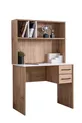 Tienerkamer Efes 3-Deurs Kast, Bed, Bureau, Nachtkastje Walnoot Creme