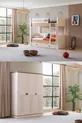 Lits superposés, Ensemble chambre d'enfant Zenit avec lit superposé + armoire à trois portes