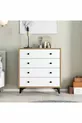 KALE DRESSER BASKET-WHITE 4 DRAWERS