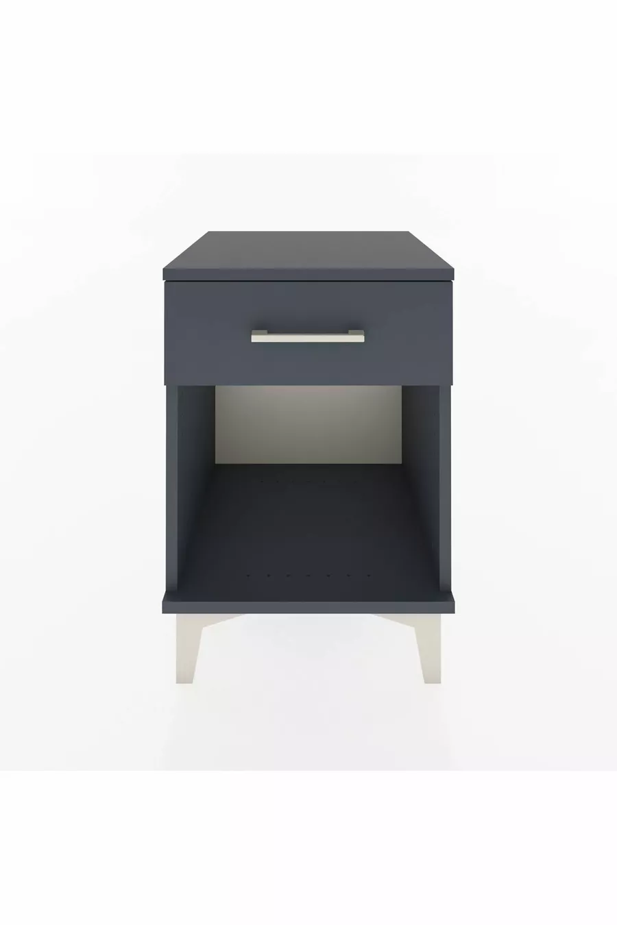 Table de chevet Hyperion à un tiroir Gris anthracite-Anthracite