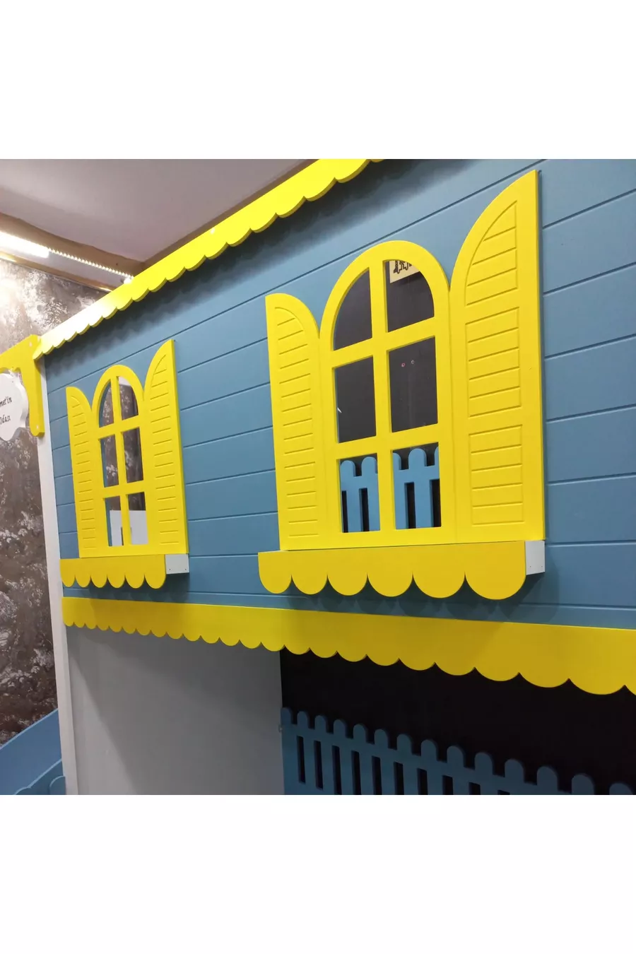 Alaçatı bunk bed with slides and a small bed