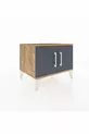 Commode Hyperion avec une étagère et 2 portes, Pin-Anthracite