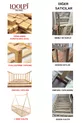 – Lit Montessori pour bébé et enfant Unisexe en bois naturel