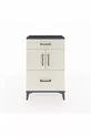 Arges Commode Single Shelf 2 Drawers 2 Doors Anthracite-Pebble
