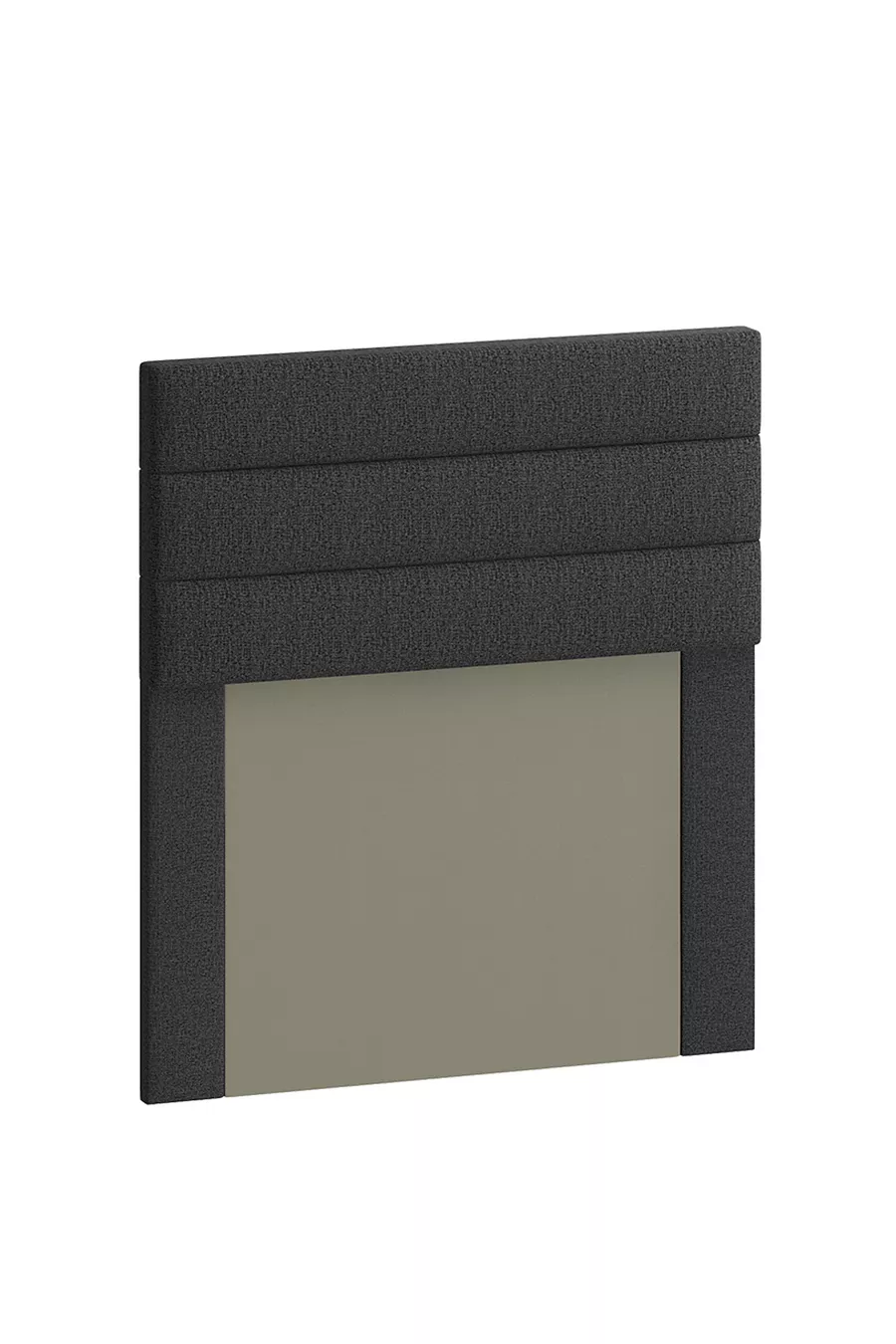 Tête de base, tête mono, tissu en lin couleur fumée, options de taille