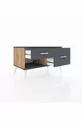 Commode Hyperion 2 tiroirs Pin-Anthracite