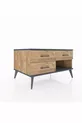 Commode Kronos 3 tiroirs Pin-Anthracite/Pin