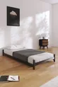 Arya Kinderbett Kompatibel mit Matratze Schwarz | Kinder-Etagenbett Produkt - Bodenbett