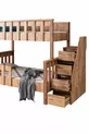 Bunk Bed, Deluxe Detachable Bunk Bed Elite 3-Door Wardrobe
