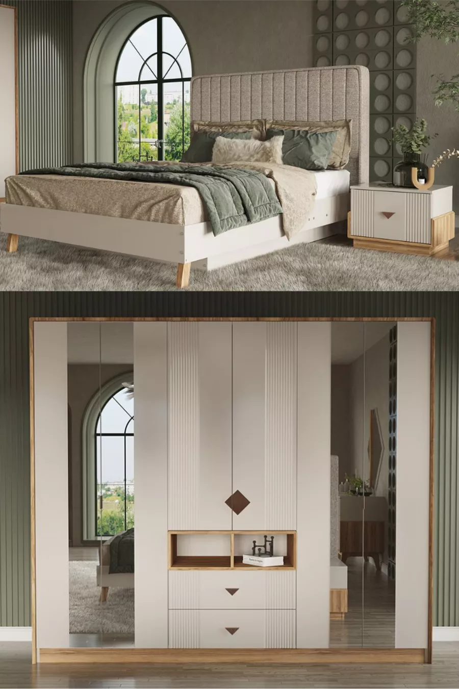 Salda Midi Wedding Package - Living Room Set / Bedroom Set / Dining Room Set