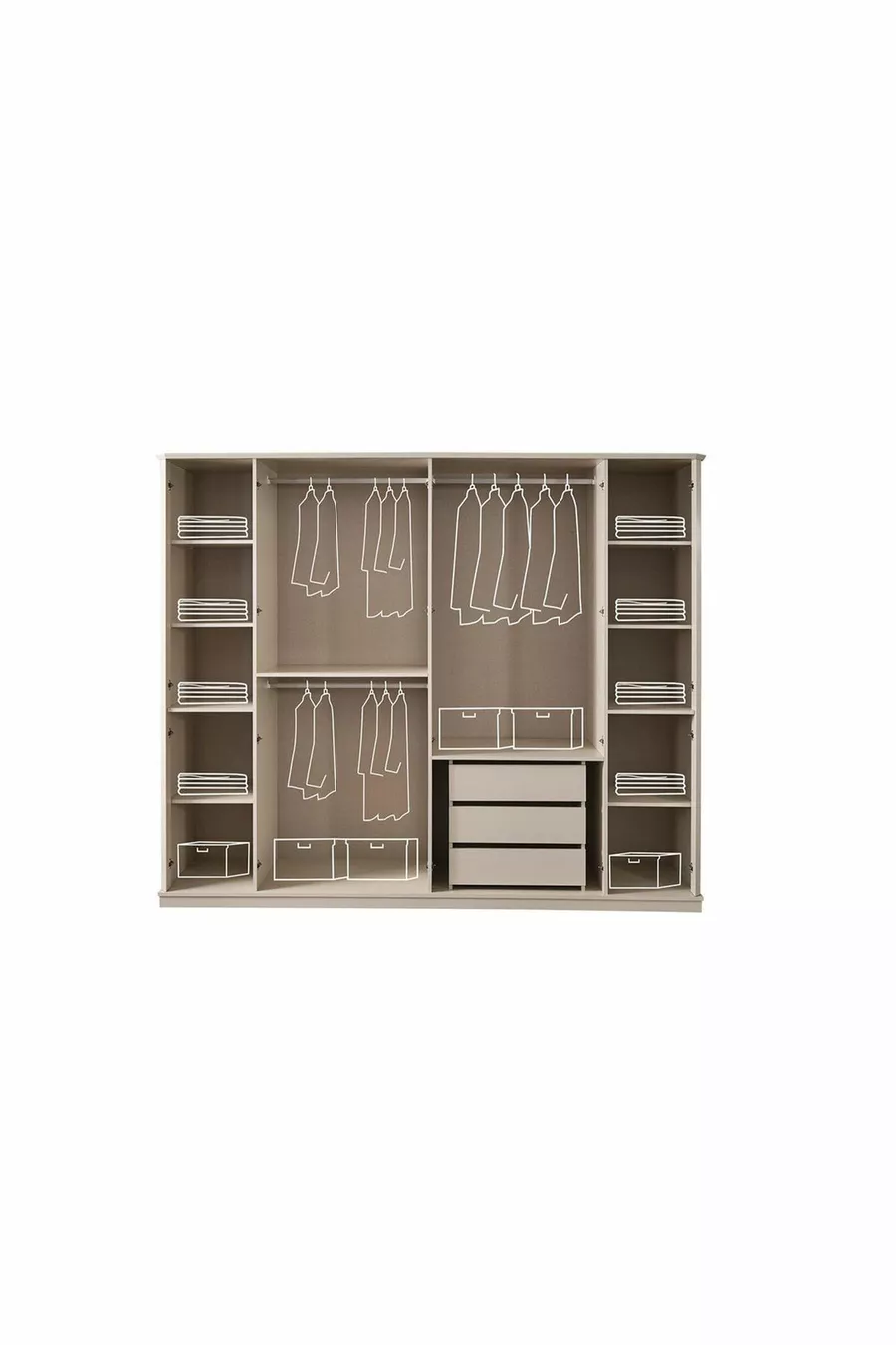 Bahar Bedroom Set (taupe-beige)