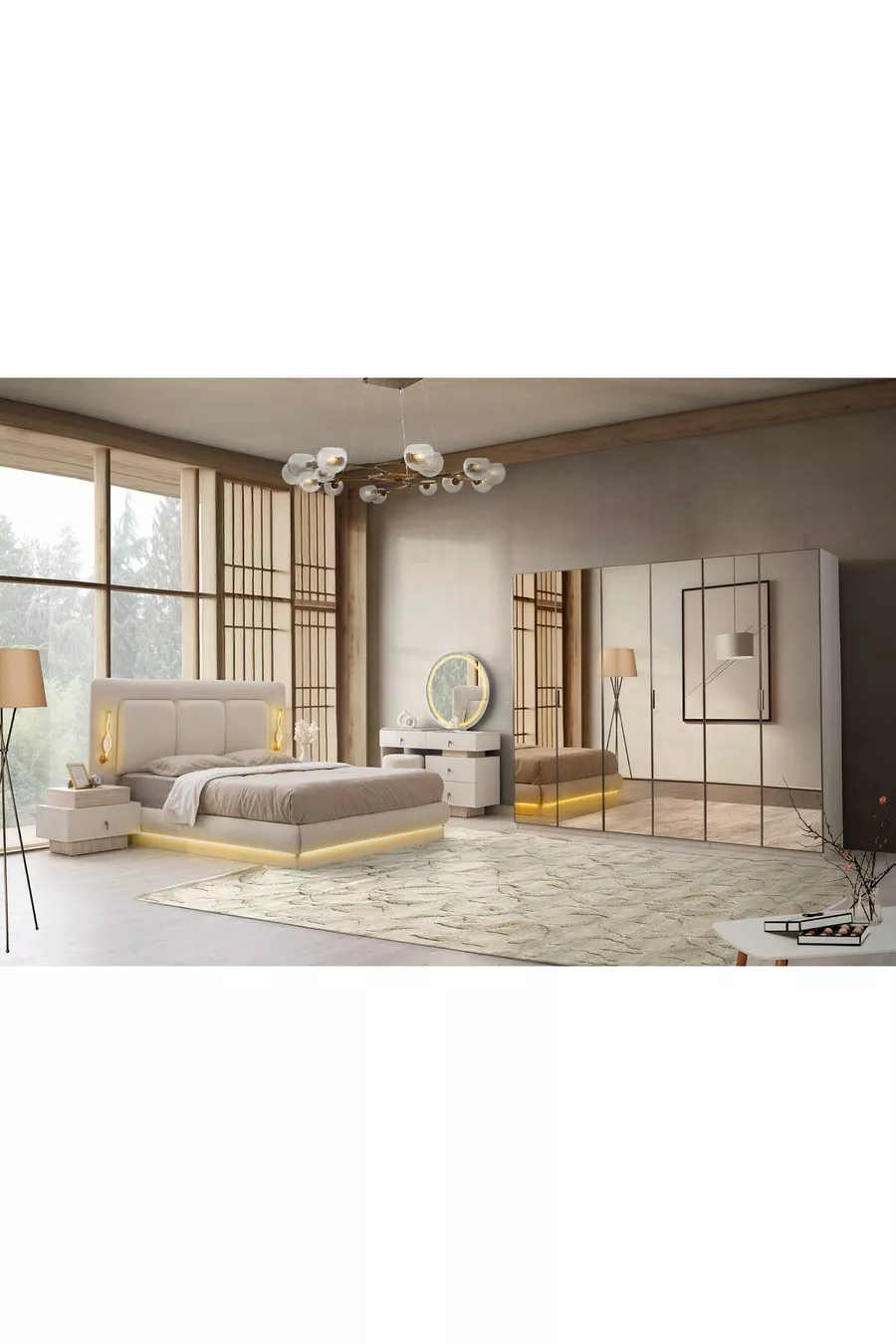 Ensemble de chambre à coucher avec base en MDF Amazon